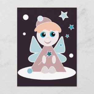 Postal Festiva Navidades Angel Postcard