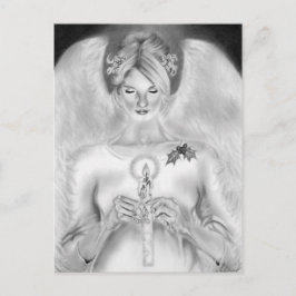 Postal Festiva Navidades Angel Postcard