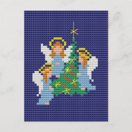 Postal Festiva Navidades Angels