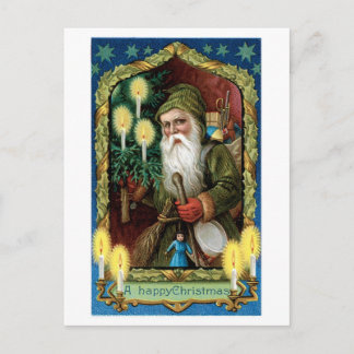 Postal Festiva Navidades anticuados, Santa