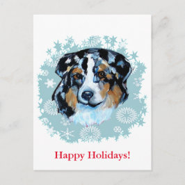POSTAL FESTIVA NAVIDADES AUSTRALIAN SHEPHERD