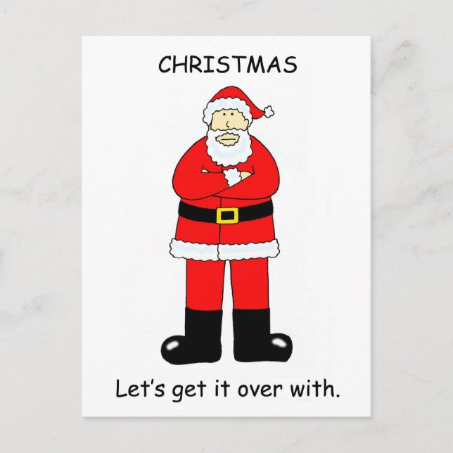 Postal Festiva Navidades Bah Humbug (Anverso)