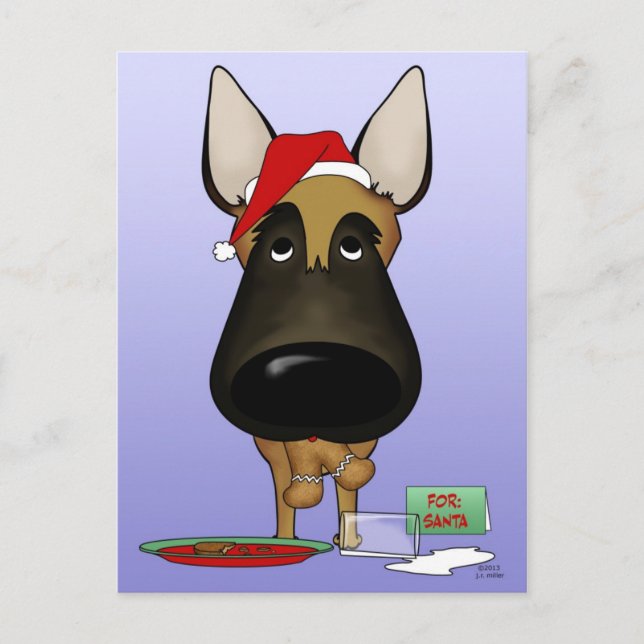 Postal Festiva Navidades belgas malineses - ¿¿¿Ho Ho Ho Ho Ho??? (Anverso)