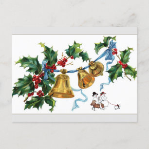 Postal Festiva Navidades Bells Y Nieves