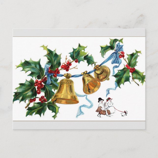 Postal Festiva Navidades Bells Y Nieves (Anverso)