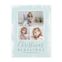 Navidades Bendiciendo al Collage de fotos Verde Pa