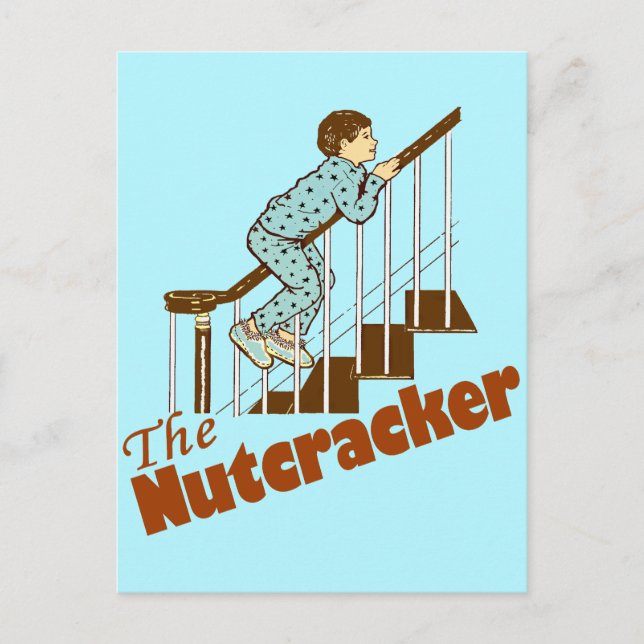 Postal Festiva Navidades Buenos días, El Nutcracker (Anverso)