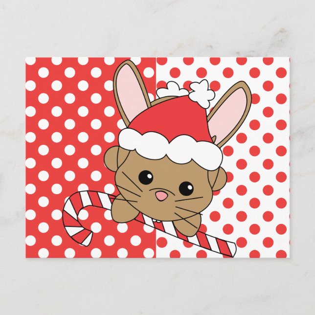 Postal Festiva Navidades Bunny (Anverso)