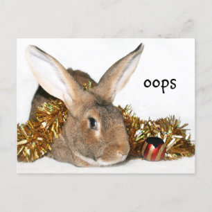 Postal Festiva Navidades bunny boo boo