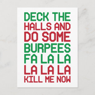 Postal Festiva Navidades Burpees