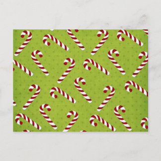 Postal Festiva Navidades Candycanes