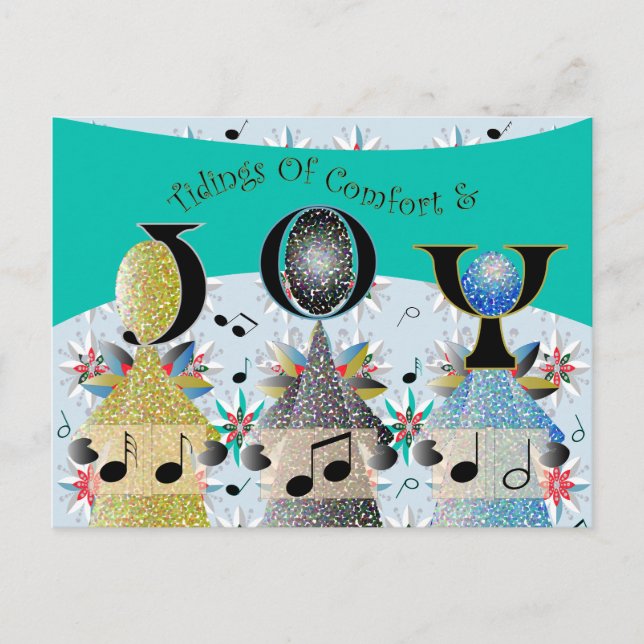 Postal Festiva Navidades cantantes de Angels (Anverso)