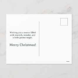 Postal Festiva Navidades caprichosos Gnome Postcard - Saludo