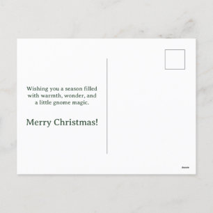 Postal Festiva Navidades caprichosos Gnome Postcard - Saludo