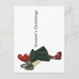 Postal Festiva Navidades caprichosos Gnome Postcard - Saludo