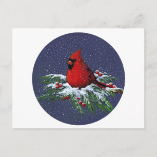 POSTAL FESTIVA NAVIDADES: CARDINAL: AVE: ARTE
