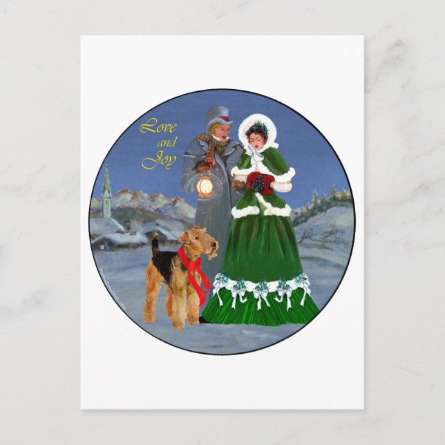 Postal Festiva Navidades Carols (Anverso)