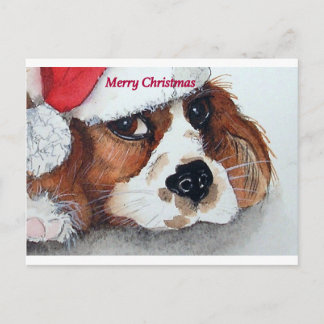 Postal Festiva Navidades Cavalier King Charles Spaniel