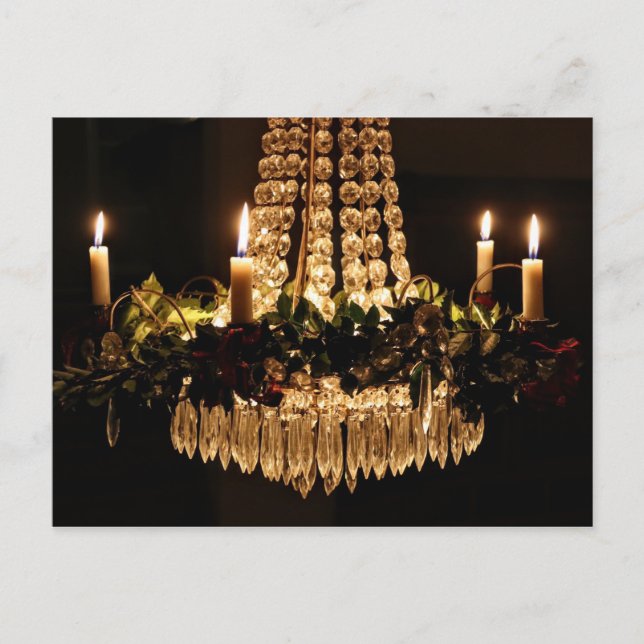 Postal Festiva Navidades Chandelier (Anverso)