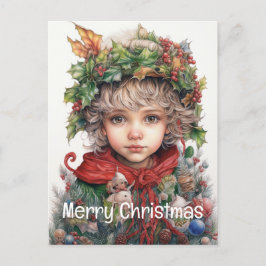 Postal Festiva Navidades Chica Personalizado 12 de 25