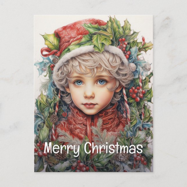 Postal Festiva Navidades Chica Personalizado 13 de 25 (Anverso)