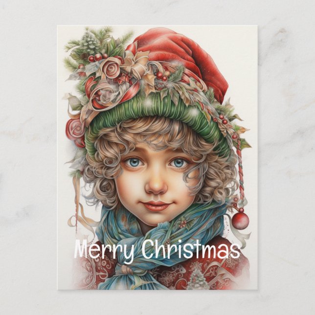 Postal Festiva Navidades Chica Personalizado 20 de 25 (Anverso)