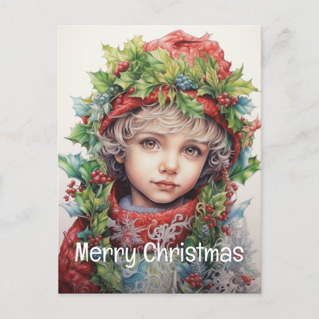 Postal Festiva Navidades Chica Personalizado 4 de 25 (Anverso)