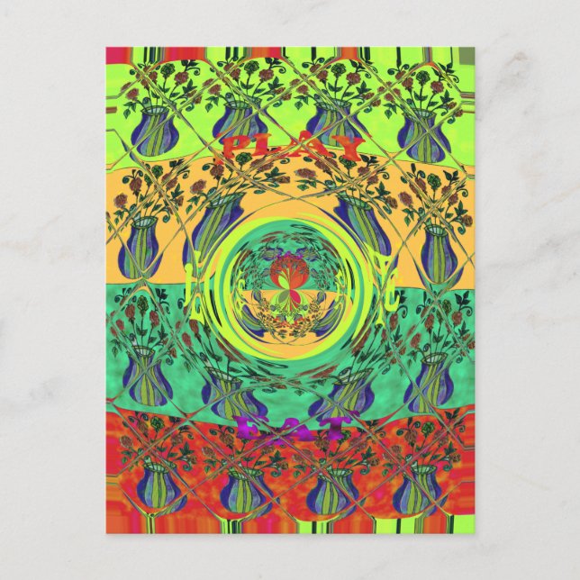 Postal Festiva Navidades comen el juego de amor Hakuna Matata Col (Anverso)