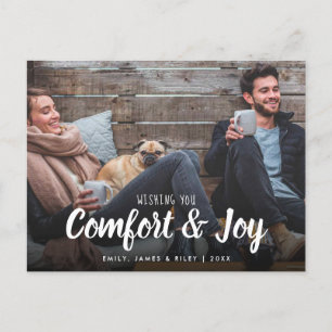 Postal Festiva Navidades Comfort Joy Photo