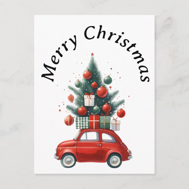 Postal Festiva Navidades con regalos (Anverso)