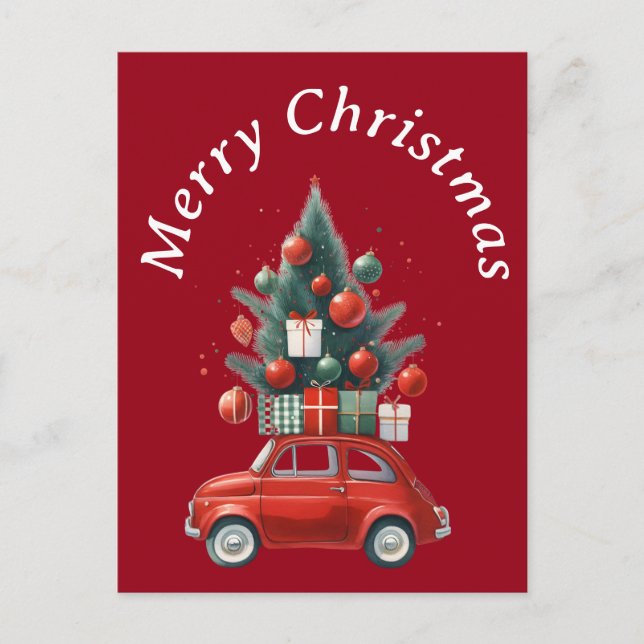 Postal Festiva Navidades con regalos (Anverso)