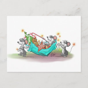 Postal Festiva Navidades Cookie Heist