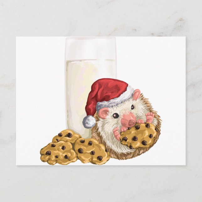 Postal Festiva Navidades Cookie Hog (Anverso)