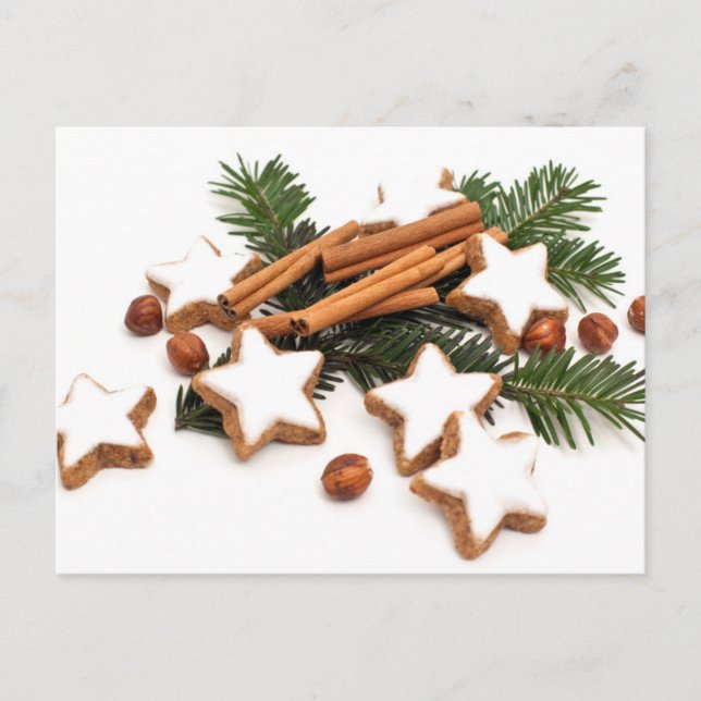 Postal Festiva Navidades Cookies Con Canela (Anverso)