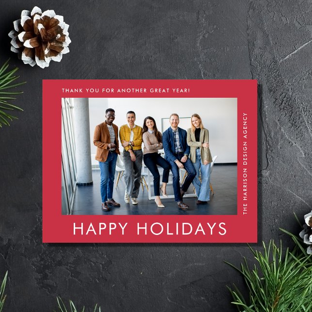 Postal Festiva Navidades corporativos de fotografía empresarial m (Spread the joy of the season and strengthen business relationships with our photo holiday card)