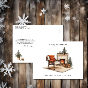 Postal Festiva Navidades Coszy Hygge