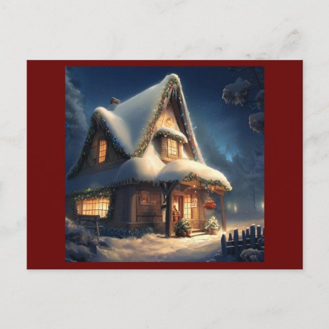 Postal Festiva Navidades Cottage 6 (Anverso)