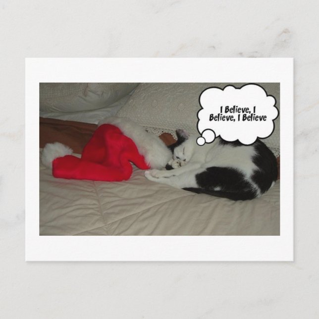 Postal Festiva Navidades creen (Anverso)