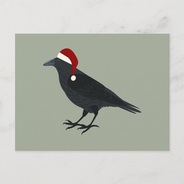 Postal Festiva Navidades Crow (Anverso)