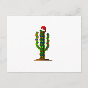 Postal Festiva Navidades de Arizona Saguaro Cactus
