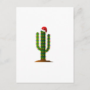 Postal Festiva Navidades de Arizona Saguaro Cactus