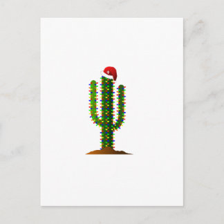 Postal Festiva Navidades de Arizona Saguaro Cactus