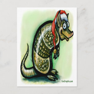 Postal Festiva Navidades de Armadillo