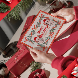 Postal Festiva Navidades de Axolotl