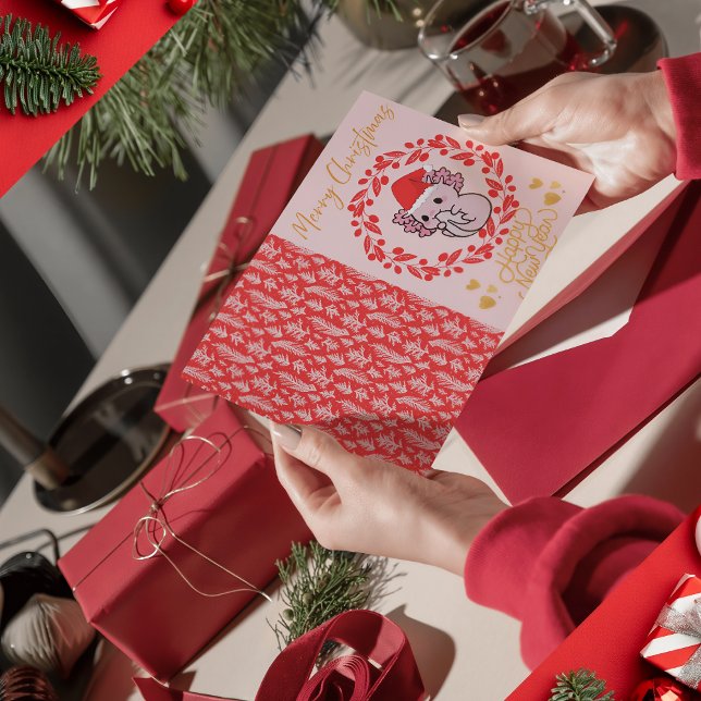 Postal Festiva Navidades de axolotl (Subido por el creador)