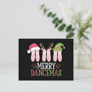 Postal Festiva Navidades de bailes de cerezos ballet zapatillas b