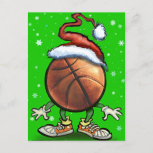 Postal Festiva Navidades de baloncesto