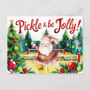 Postal Festiva Navidades de baloncesto con la temática de Santa C