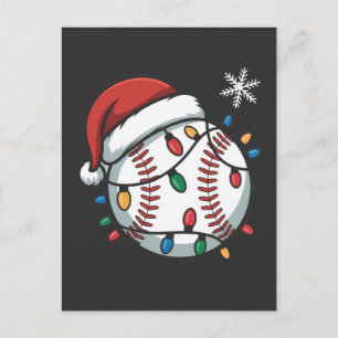 Postal Festiva Navidades de Béisbol de Snowden