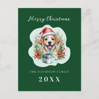 Postal Festiva Navidades de Cachorros